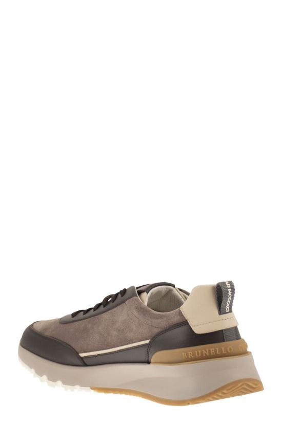 25FW 브루넬로 쿠치넬리 스니커즈 MZUSGGO278 CEA44 LIGHT BROWN - BRUNELLO CUCINELLI