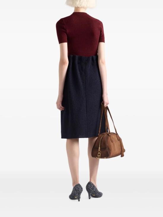 25FW 프라다 스웨터 P24V2HSOOO17KDF0399 Burgundy - PRADA