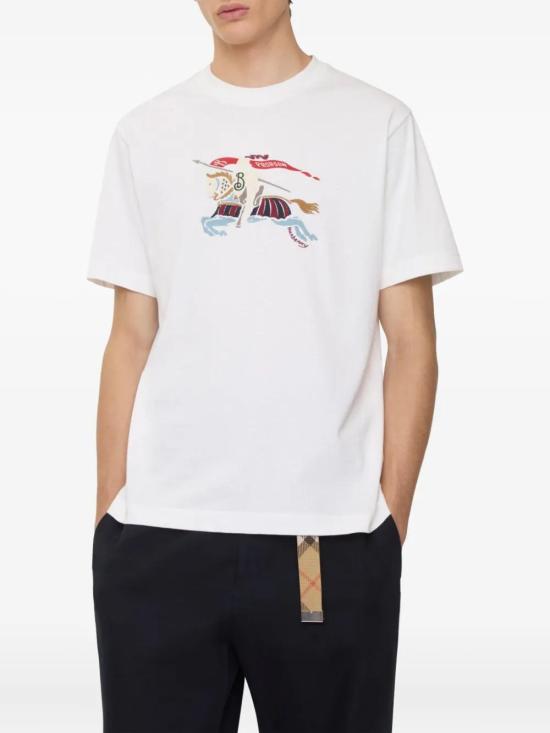 25FW 버버리 반팔 티셔츠 8115086 B7078 CHALK - BURBERRY