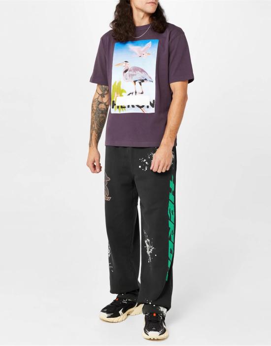 26SS 헤론 프레스톤 반팔 티셔츠 HMAA032F23JER0033737 PURPLE - HERON PRESTON