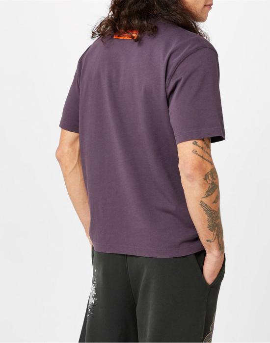 26SS 헤론 프레스톤 반팔 티셔츠 HMAA032F23JER0033737 PURPLE - HERON PRESTON