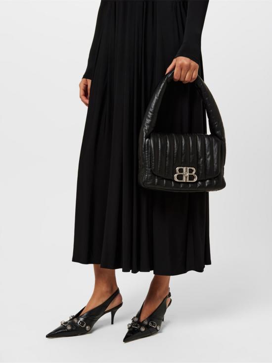 25FW 발렌시아가 모나코 스몰 슬링 백 7878962AA7Z1000 BLACK - BALENCIAGA
