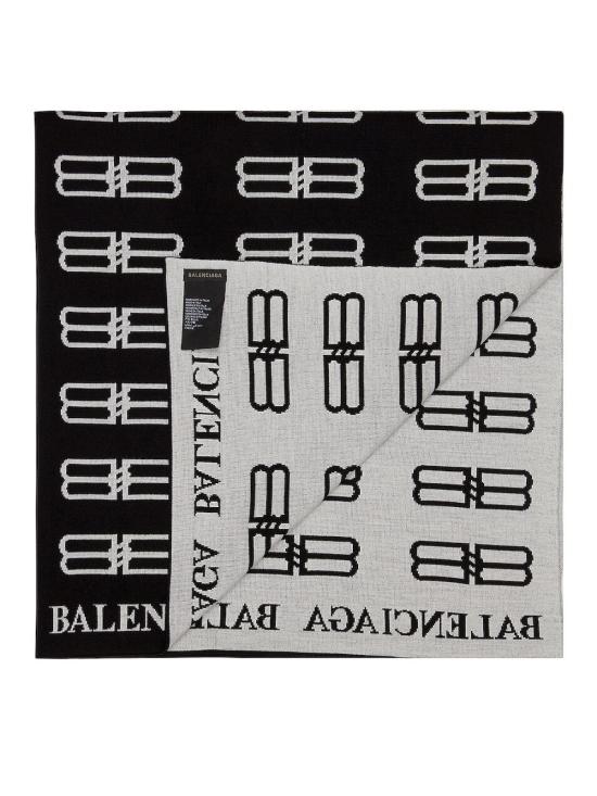 25FW 발렌시아가 머플러/스카프 7192294C6B81077 BLACK - BALENCIAGA