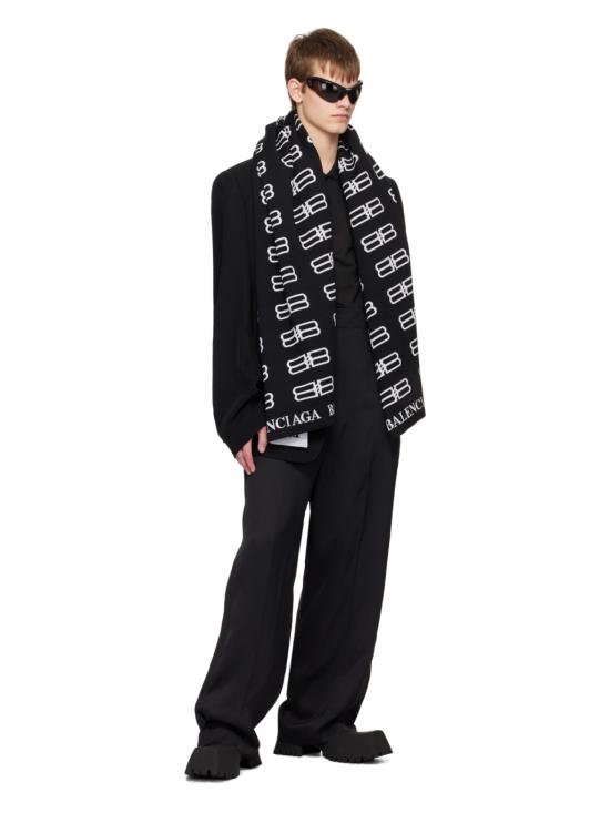 25FW 발렌시아가 머플러/스카프 7192294C6B81077 BLACK - BALENCIAGA