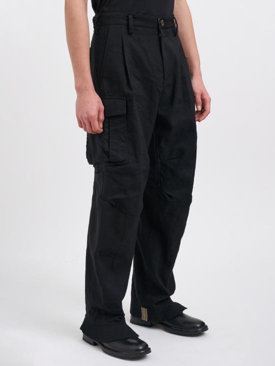 25FW 지기 첸 스트레이트 팬츠 M0M253055604 BLACK - ZIGGY CHEN