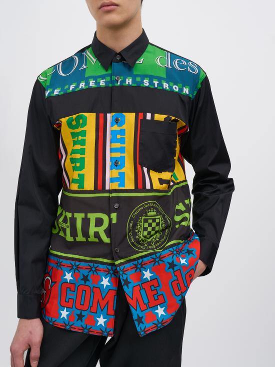 25FW 꼼데가르송 긴팔 셔츠 MFPB009BLACK - COMME DES GARCONS