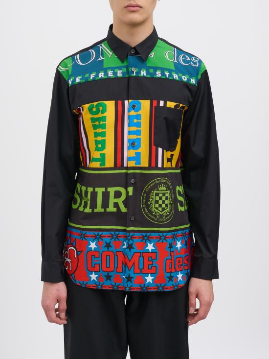 25FW 꼼데가르송 긴팔 셔츠 MFPB009BLACK