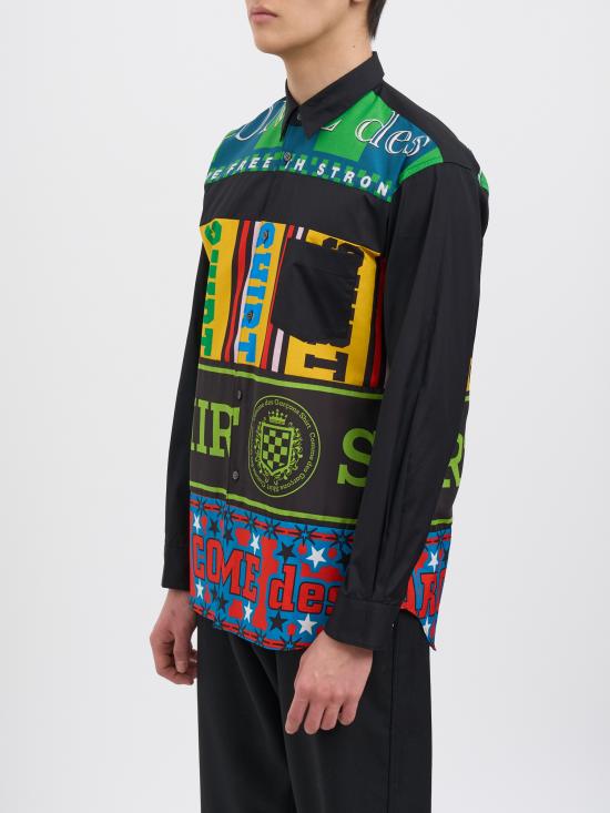 25FW 꼼데가르송 긴팔 셔츠 MFPB009BLACK - COMME DES GARCONS