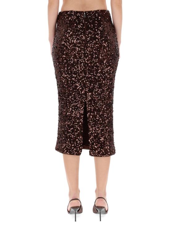  로테이트 바이 크리스텐슨 미디 스커트 1148242910 BCR6092910 BROWN - ROTATE BY BIRGERCHRISTENSEN