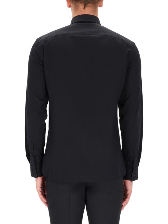 26SS 버버리 스트레치 코튼 셔츠 8071799 A1189 BLACK - BURBERRY