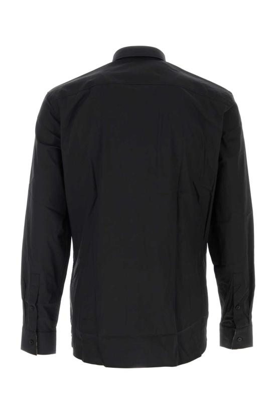 26SS 버버리 스트레치 코튼 셔츠 8071799 A1189 BLACK - BURBERRY