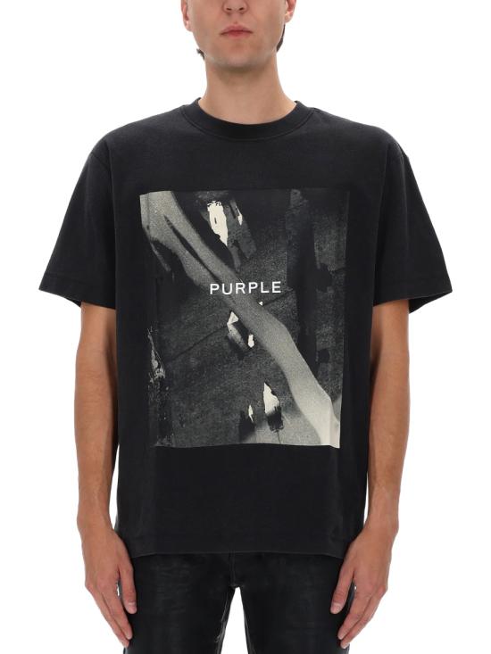 26SS 퍼플 브랜드 반팔 티셔츠 P104 TBDS126BLACK - PURPLE BRAND