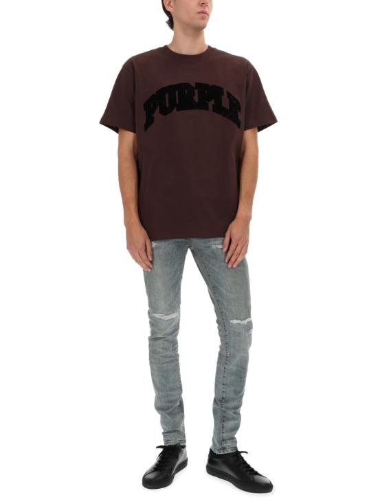 26SS 퍼플 브랜드 반팔 티셔츠 P117 HBFP126BLACK BROWN - PURPLE BRAND