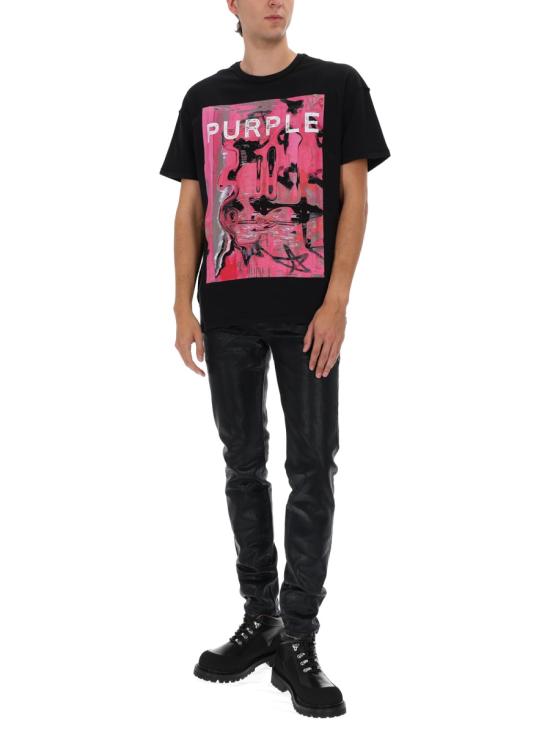 26SS 퍼플 브랜드 반팔 티셔츠 P101 TBSD126BLACK - PURPLE BRAND