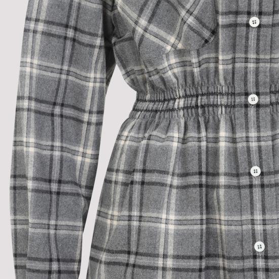 26SS 미우미우 미디 원피스 MF6159SOOO1807 F0480 GREY - MIU MIU