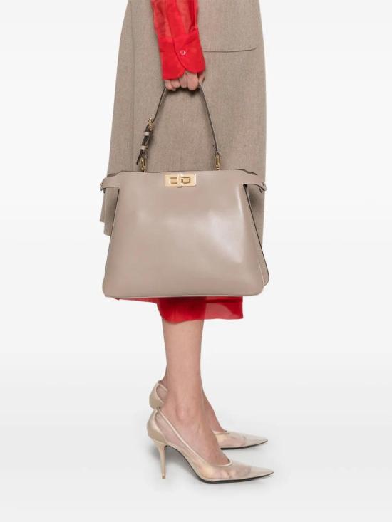 25FW 펜디 피카부 소프트 미디엄백 8BN353AOVH F0E65 BEIGE - FENDI