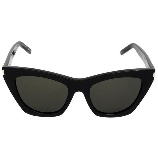 25FW 생로랑 선글라스 SL 214 KATE 001 BLACK BLACK GREY - SAINT LAURENT