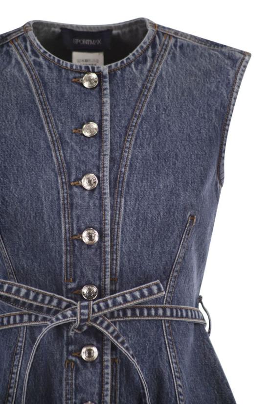 26SS 막스마라 스포츠막스 반팔 티셔츠 2612161015600 005 DENIM - SPORTMAX