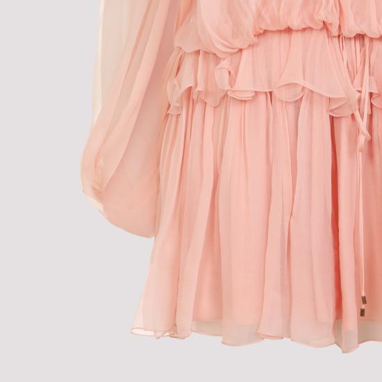 26SS 끌로에 미디 원피스 CH26SRO020016L6 PINK - CHLOE