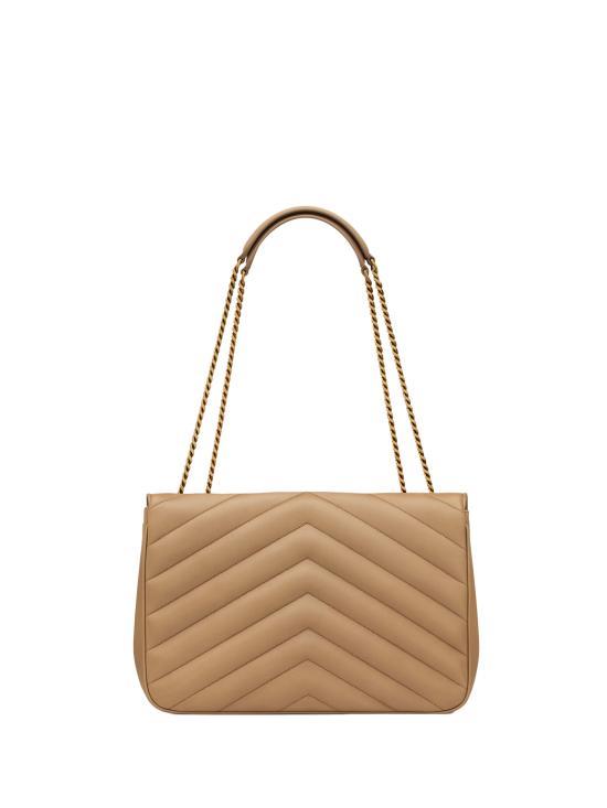  생로랑 루루 라지 마틀라세 램스킨 숄더백 803541AAEAX 2357 CAMEL - SAINT LAURENT