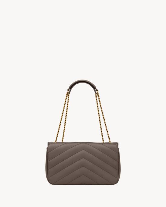 25FW 생로랑 루루 마틀라세 램스킨 미디움 숄더백 801439AAEAX 1997 BROWN - SAINT LAURENT