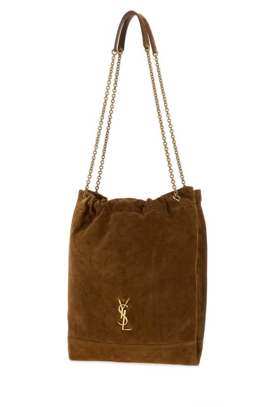 25FW 생로랑 제이미 포숑 스웨이드 숄더백 7816661U8P7 2916 BROWN - SAINT LAURENT