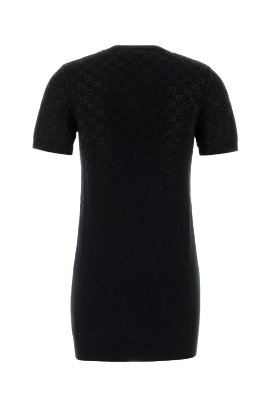 26SS 구찌 미디 원피스 852066XKFB3 1043 BLACK - GUCCI