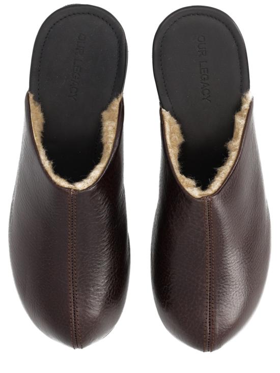 25FW 아워레가시 뮬/슬리퍼 A4257NDA DEEPAMERICANOLEATHER BLACK - OUR LEGACY