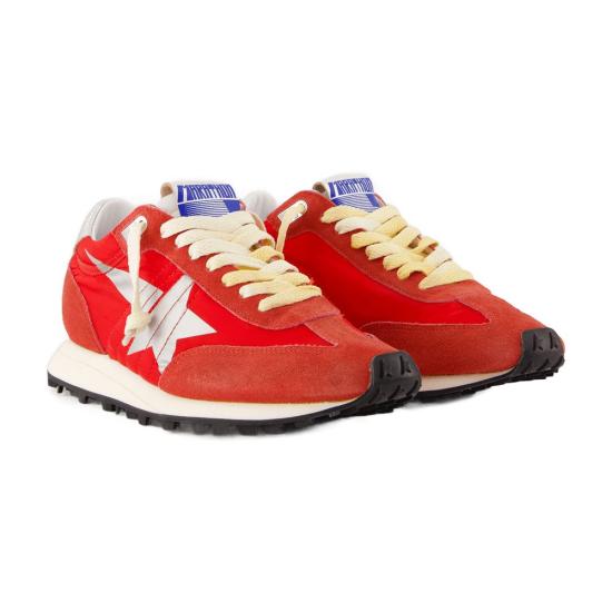  골든구스 나일론 어퍼 실버 스타 마라톤 스니커즈 GWF00683 F005492 40399 RED - GOLDEN GOOSE