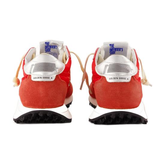  골든구스 나일론 어퍼 실버 스타 마라톤 스니커즈 GWF00683 F005492 40399 RED - GOLDEN GOOSE