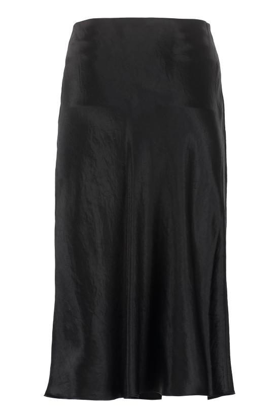  빈스 미디 스커트 VR68530354 001BLK black - VINCE
