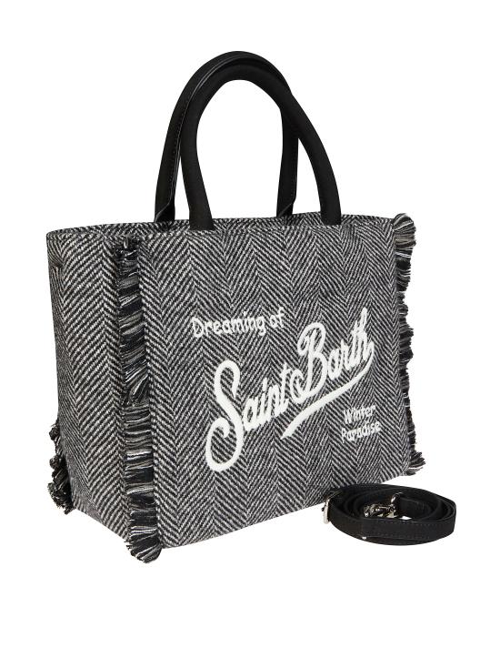 25FW [키즈] 세인트바쓰 크로스백 COL0029 00298I HERRINGBONE 0015 EMB NERO - MC2 SAINT BARTH