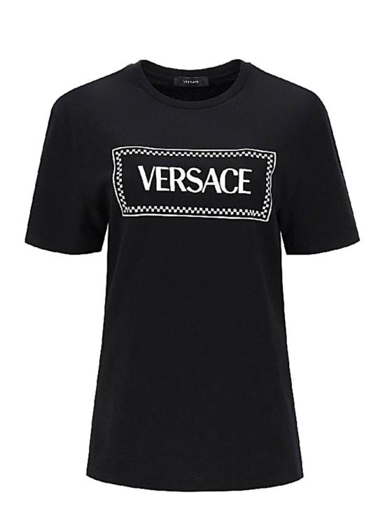 25SS 베르사체 반팔 티셔츠 1011882 1A08573 Nero Black