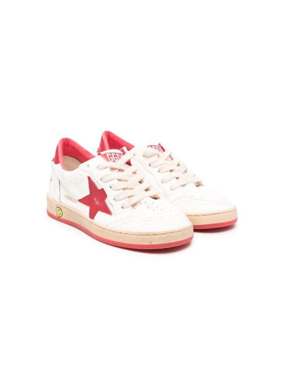25FW [키즈] 골든구스 스니커즈 GYF00439 F004247 10350 WHITE RED - GOLDEN GOOSE