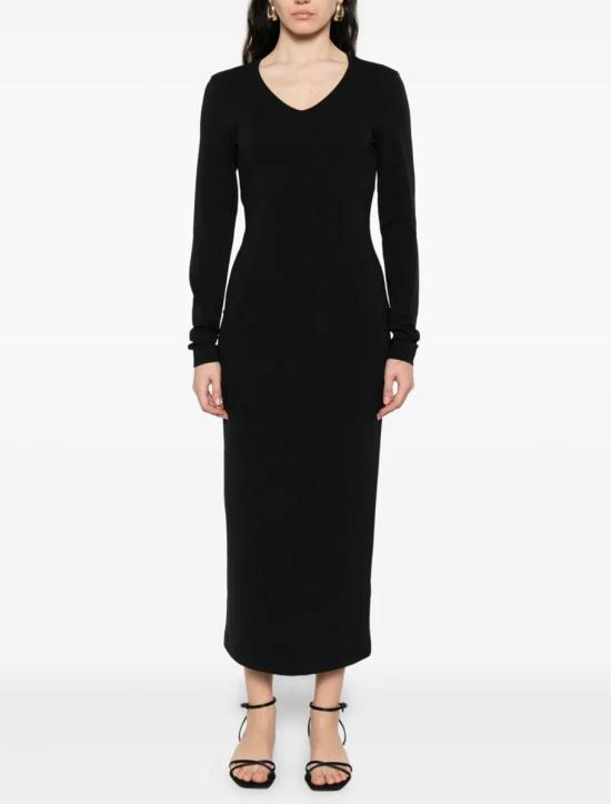 25FW 엠포리오 아르마니 롱 원피스 EW002000AF16065UC001 Black - EMPORIO ARMANI
