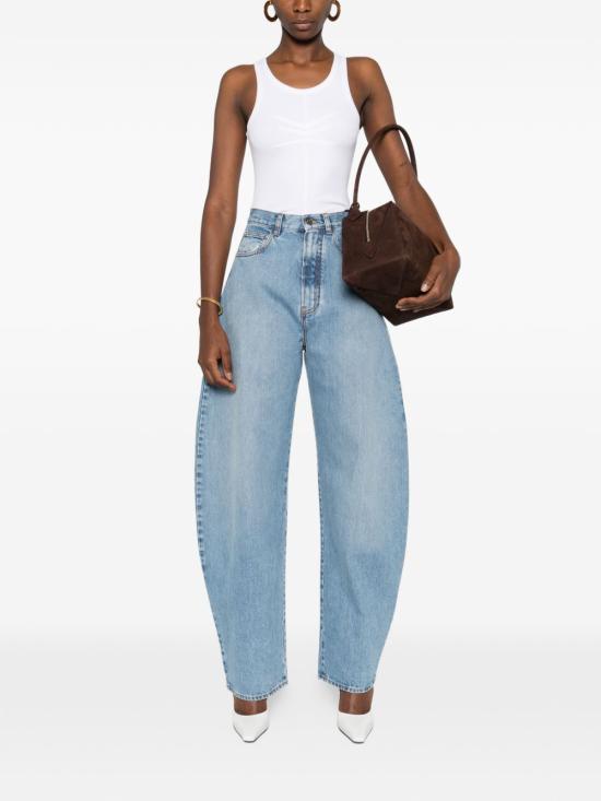 26SS 알라이아 데님 팬츠 AA9P0176D015C A21 Clear Blue - ALAIA