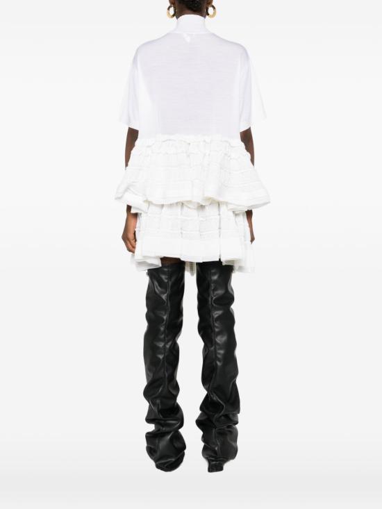 26SS 알라이아 민소매 티셔츠 AA9H1393K164C 000 White - ALAIA