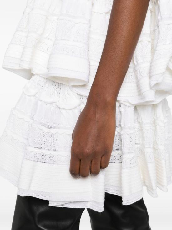 26SS 알라이아 미디 스커트 AA9J2480K164C 000 White - ALAIA