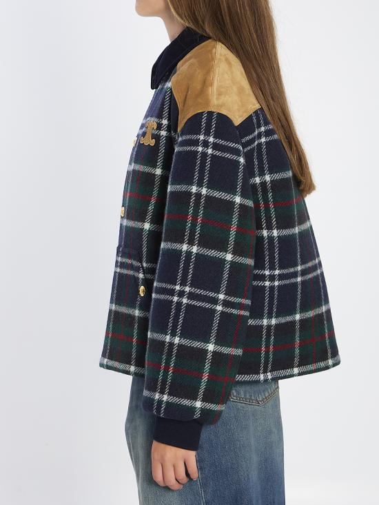 25FW 셀린느 트리옹프 블루종 재킷 RV0R20645 GAN0 BLUE - CELINE