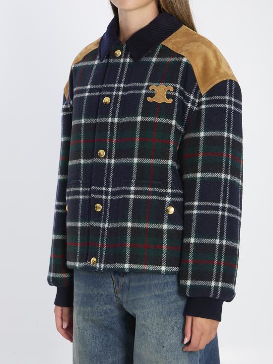 25FW 셀린느 트리옹프 블루종 재킷 RV0R20645 GAN0 BLUE - CELINE