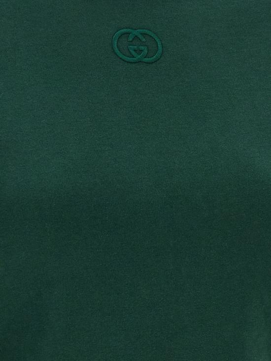 25FW 구찌 미디움 코튼 저지 티셔츠 850954XJHJR3348 GREEN - GUCCI