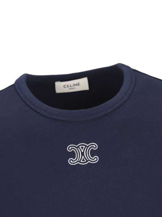 26SS 셀린느 반팔 티셔츠 RX0IX1407 07OW Blue - CELINE