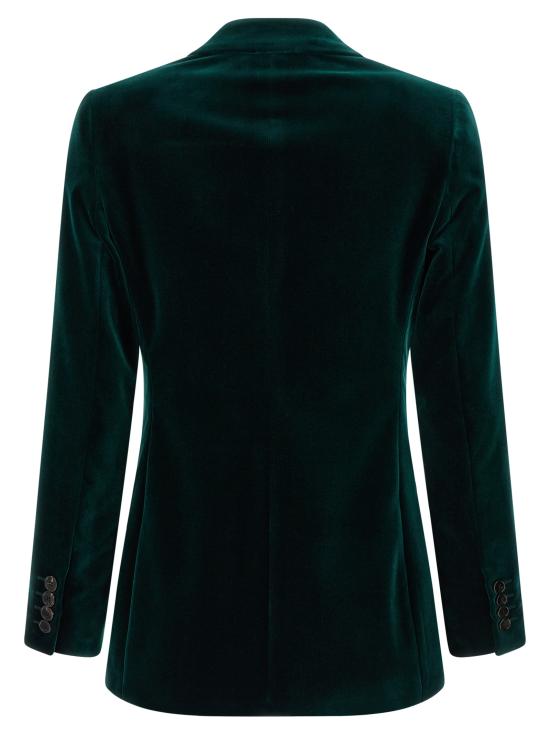 25FW 구찌 스트레치 코튼 벨벳 자켓 849749Z7AZS3089 Green - GUCCI