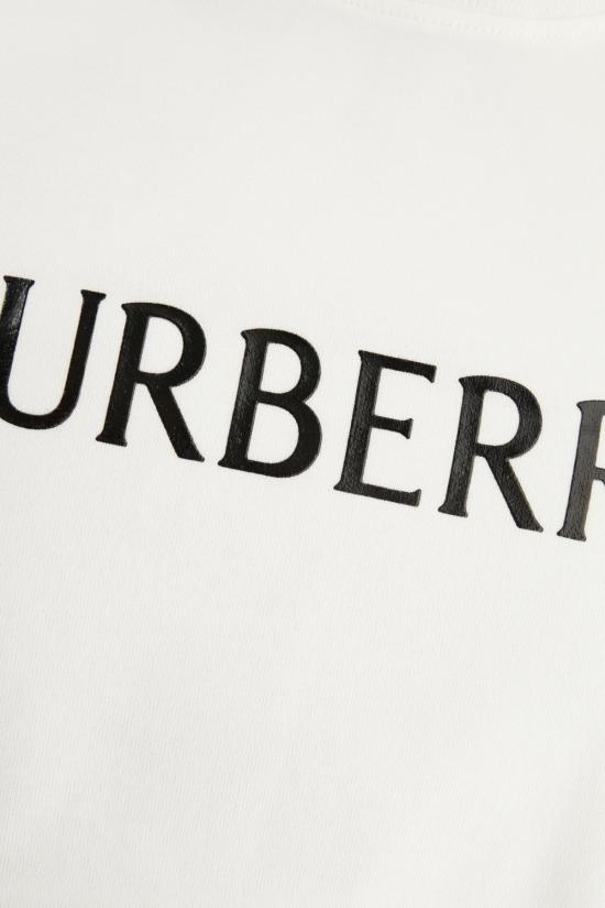 26SS 버버리 로고 코튼 티셔츠 8122389 B7078 CHALK - BURBERRY