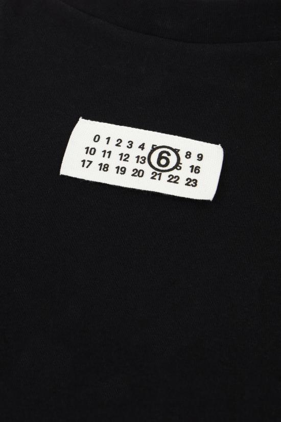 26SS MM6 메종마르지엘라 뉴메릭 코튼 저지 티셔츠 S52GC0327M20170 900 BLACK - MM6 MAISON MARGIELA