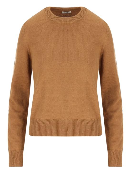 26SS 셀린느 울 캐시미어 크루넥 스웨터 RX0HS2I93 GHO4 Camel