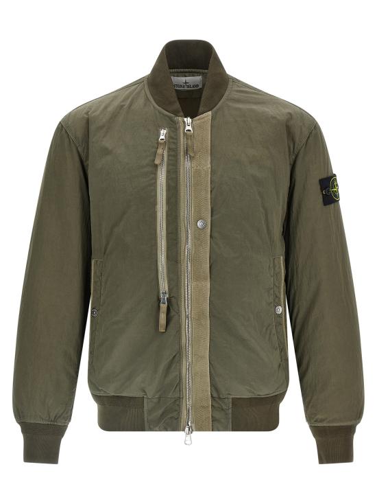 25FW 스톤 아일랜드 가죽 자켓 K2S154100038S0019V0054 MILITARY GREEN DOM