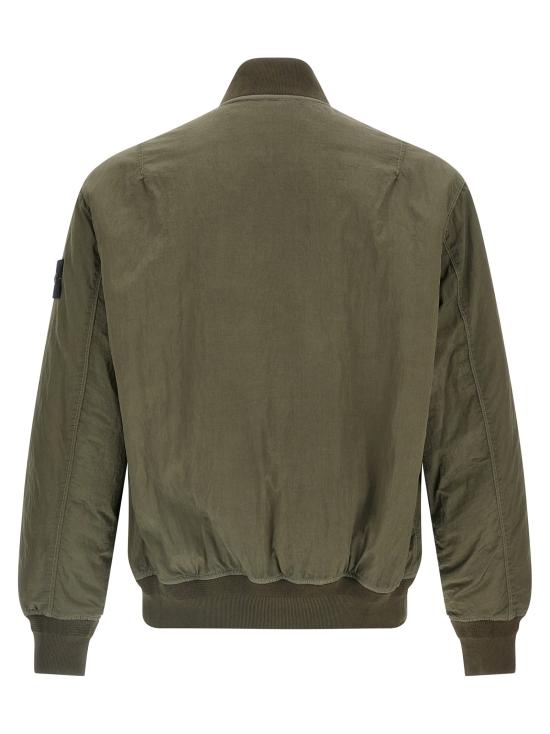 25FW 스톤 아일랜드 가죽 자켓 K2S154100038S0019V0054 MILITARY GREEN DOM - STONE ISLAND