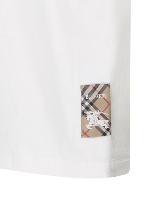 25FW 버버리 반팔 티셔츠 8102254 B7078 CHALK - BURBERRY