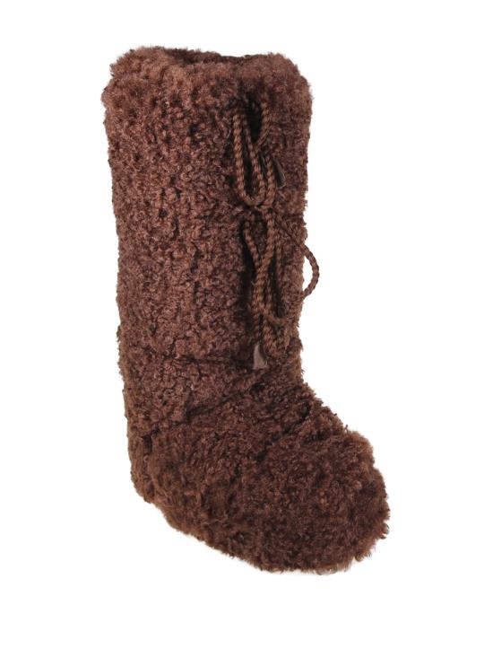 25FW 문부츠 아이콘 컬리 엑스트라 부츠 80D1403070 M010 DARK BROWN - MOON BOOT